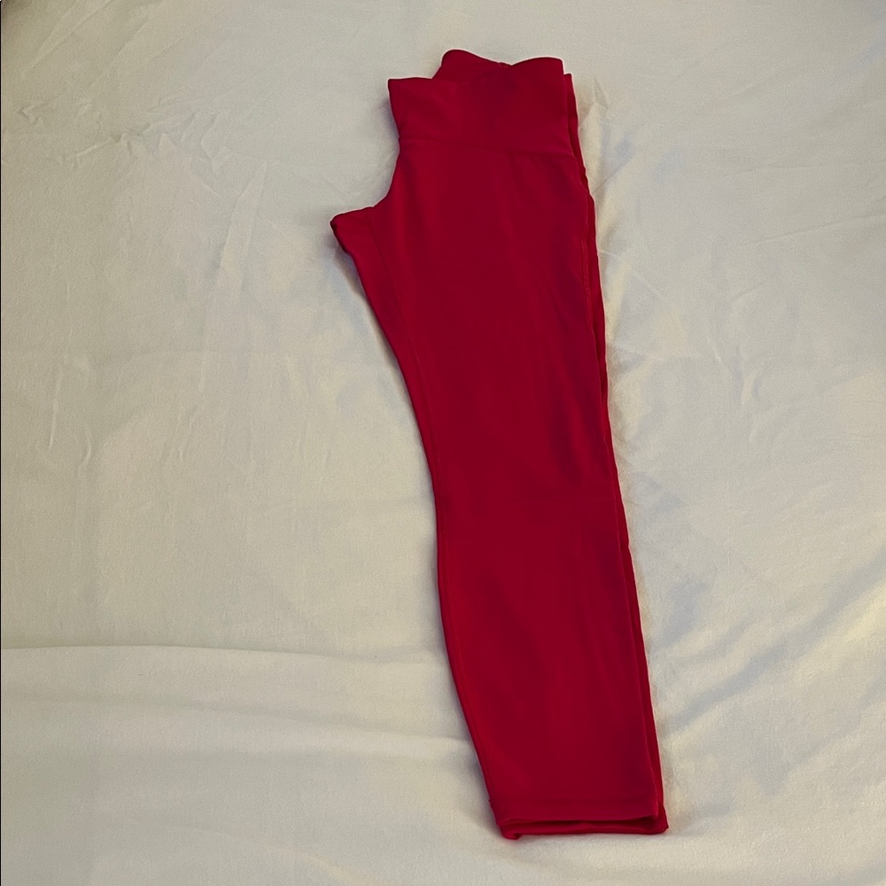 Lululemon  cerise pink / almost red Leggings